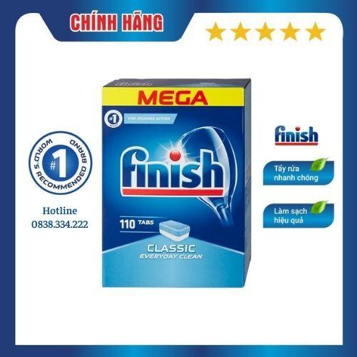 Viên rửa bát Finish Classic 110 viên Nhập khẩu chính hãng