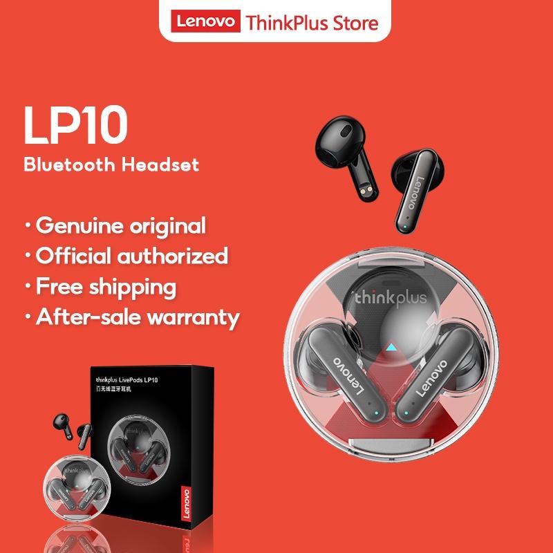 Tai nghe bluetooth Lenovo lp10 không dây với âm thanh kép bass giúp giảm tiếng ồn không thấm nước với micro 5.2-Hàng chính hãng