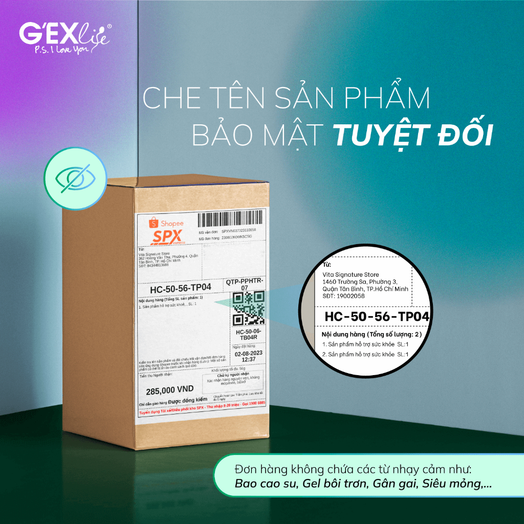 Combo 4 hộp bao cao su G'EXlife ThintoLast siêu mỏng, gân nổi, ôm sát (3 bao/hộp)