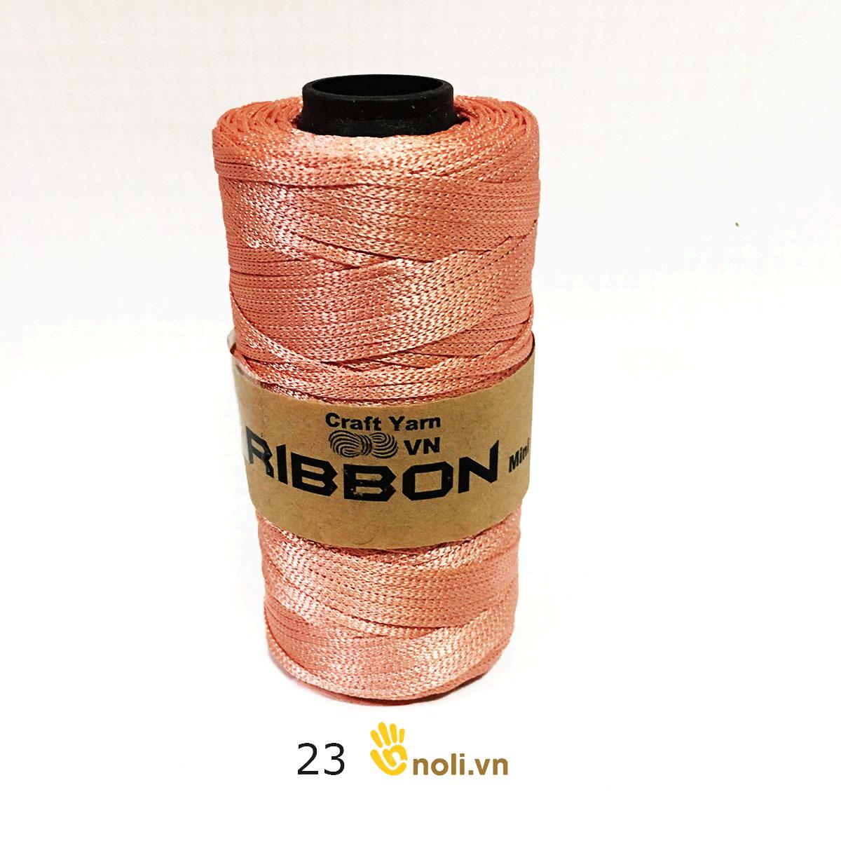 Sợi dệt ribbon chuyên móc mũ túi giày