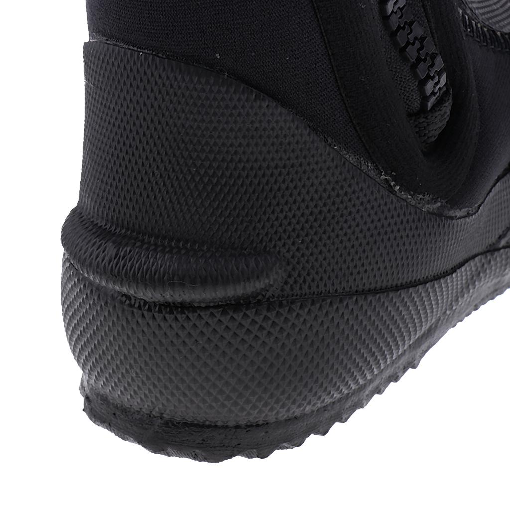 Unisex 5mm Premium Neoprene Hi Top Wetsuits Zipper Boot Diving Boots Water Sports Snorkeling Booties Shoes