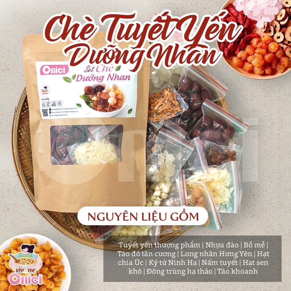 Chè dưỡng nhan Bếp của mẹ ONICI set tuyết yến dùng thử 5 chén