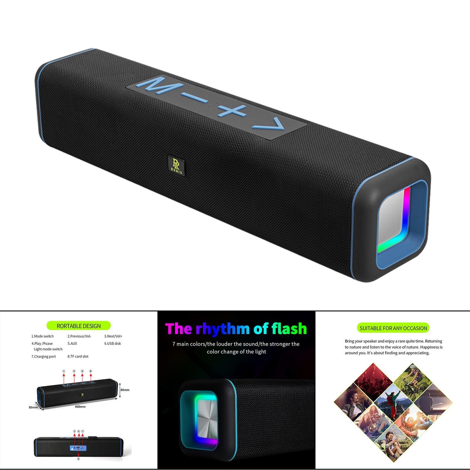 Portable Bluetooth Speakers Stereo USB Outdoors Travel Home