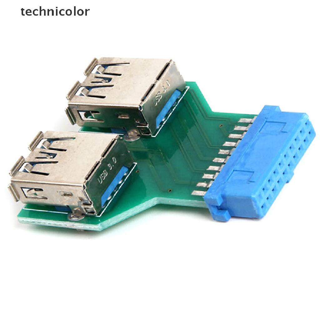 Đầu Chuyển Đổi Internal Interboard 2 Cổng Usb 3.0 Female Sang 20 Pin Female