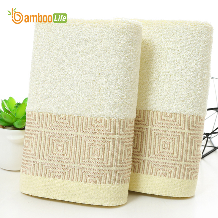 Khăn tắm sợi tre Bamboo Life hàng chính hãng Khăn lau người mềm mại kháng khuẩn siêu thấm hút an toàn cho da ngay cả với trẻ sơ sinh BL046