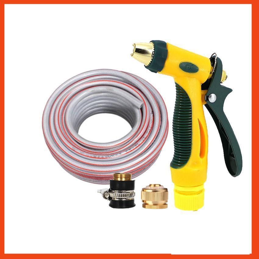 Bộ dây vòi xịt nước rửa xe, tưới cây tăng áp 3 lần,loại 3-5M 206317