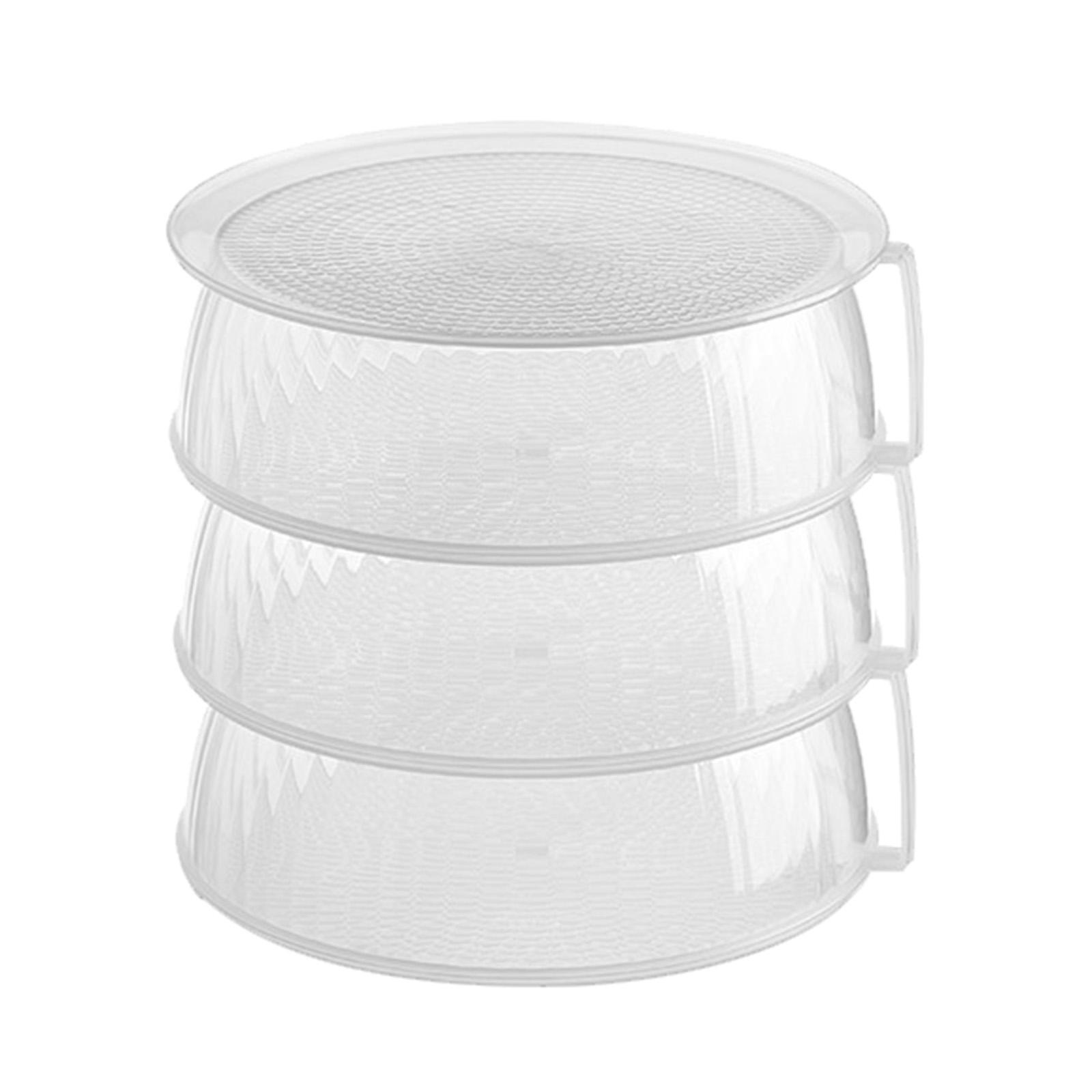 Clear Portable Storage Container Box Dust Proof Stackable for Kitchen Home