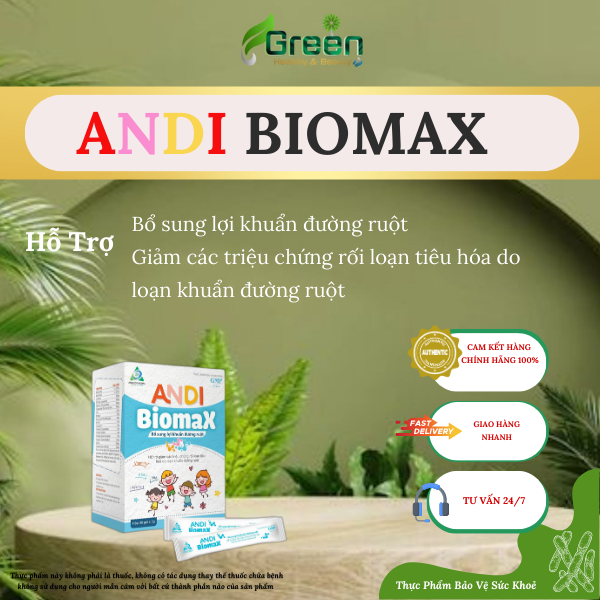 [TPBVSK]: ANDI BIOMAX - Bổ sung lợi khuẩn đường ruột