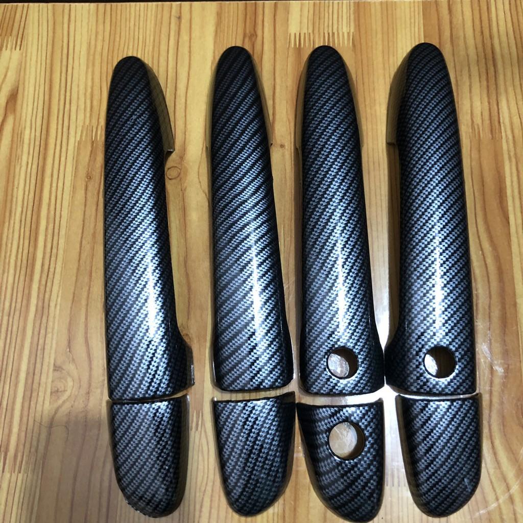 Ốp tay nắm, hõm, chén cửa CACBON xe MAZDA chất liệu CARBON cao cấp