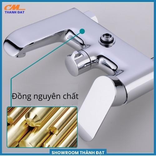Sen tắm nóng lạnh củ đồng nguyên chất