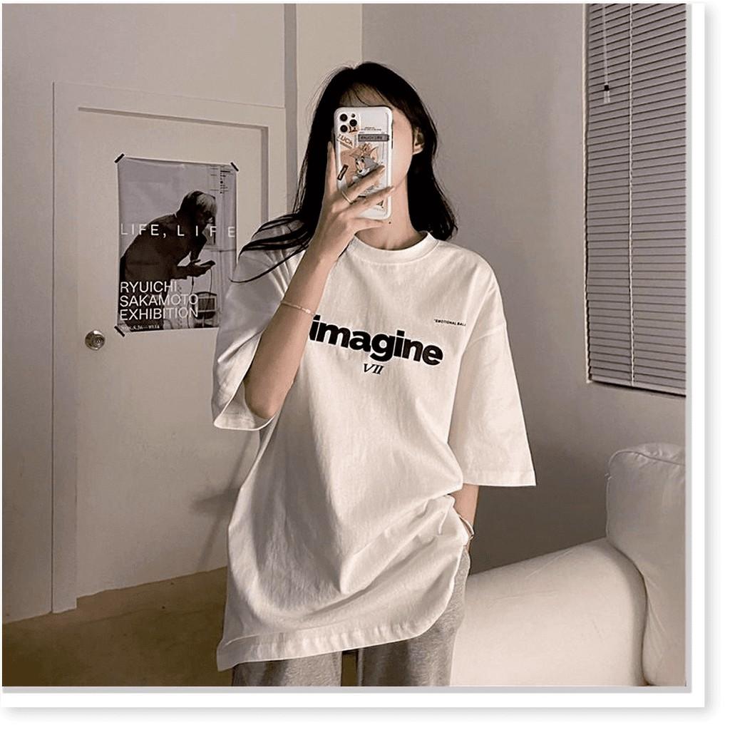 Áo Thun Nam Nữ Imagine VII Unisex - Kiểu áo phông form rộng tay lỡ Ulzzang AQA1807 32 aomifashion