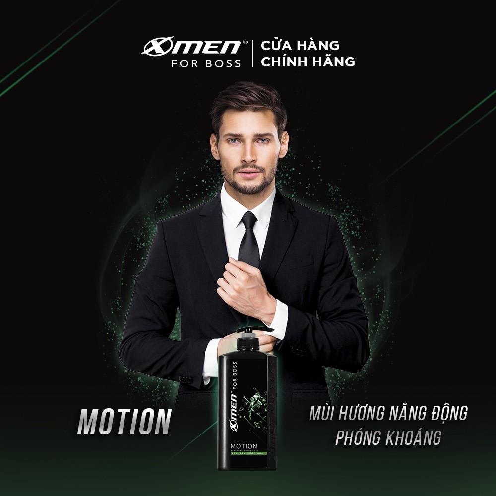 Sữa tắm Nước hoa X-Men For Boss Motion 650g - Mùi hương năng động phóng khoáng