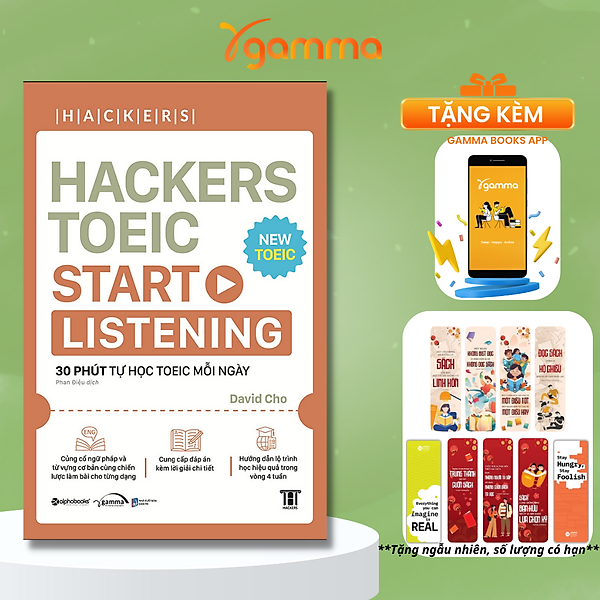  Combo Hackers TOEIC : VOCABULARY + READING + LISTENING - Bản Quyền