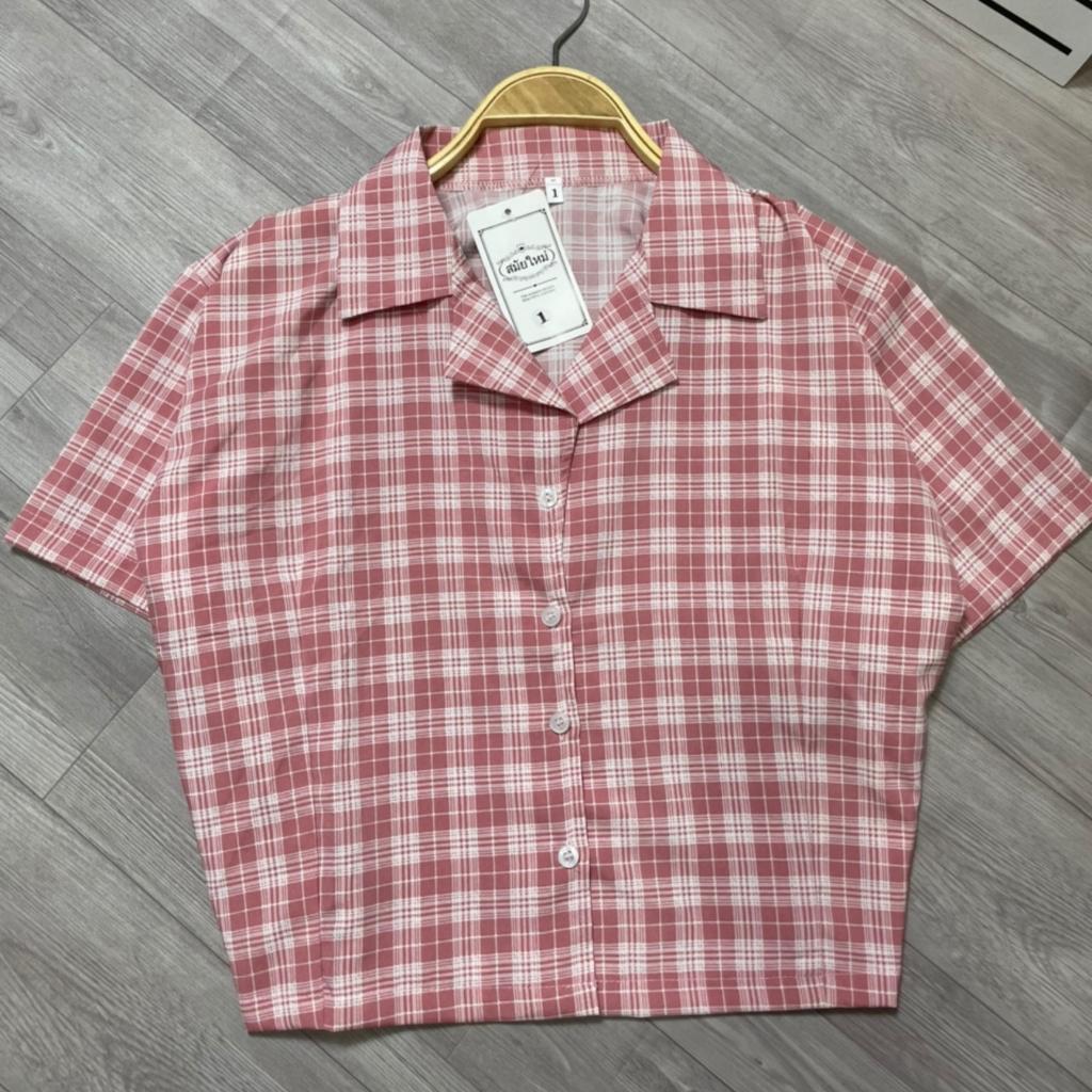 Áo sơ mi caro bigsize nữ dáng croptop từ 58-95kg AK1