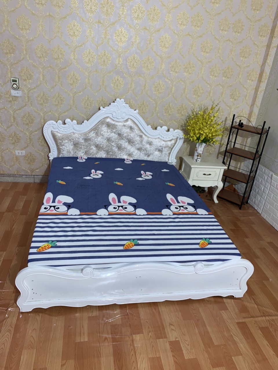 Ga Chống Thấm Cotton TCTC - Thỏ Trắng