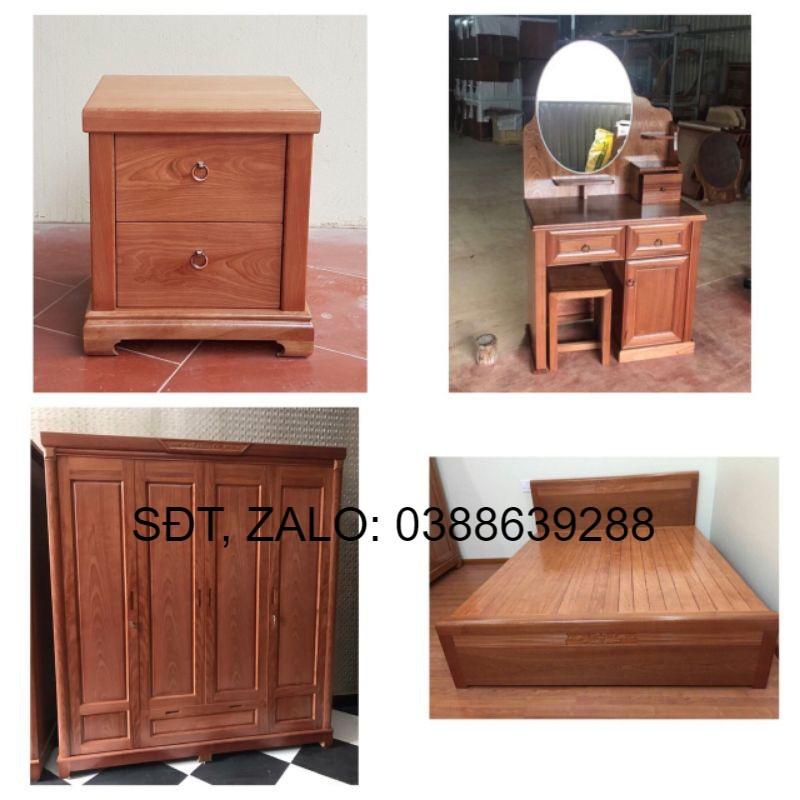 Giường gỗ chọn bộ đồ cưới.giường tủ bàn phấn. giá thật