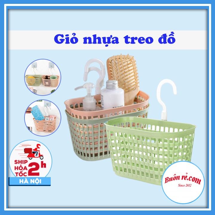 XẢ SỐC Rổ nhựa đựng đồ dùng nhà bếp, nhà tắm có móc treo tiện lợi nhựa Việt Nhật 01441