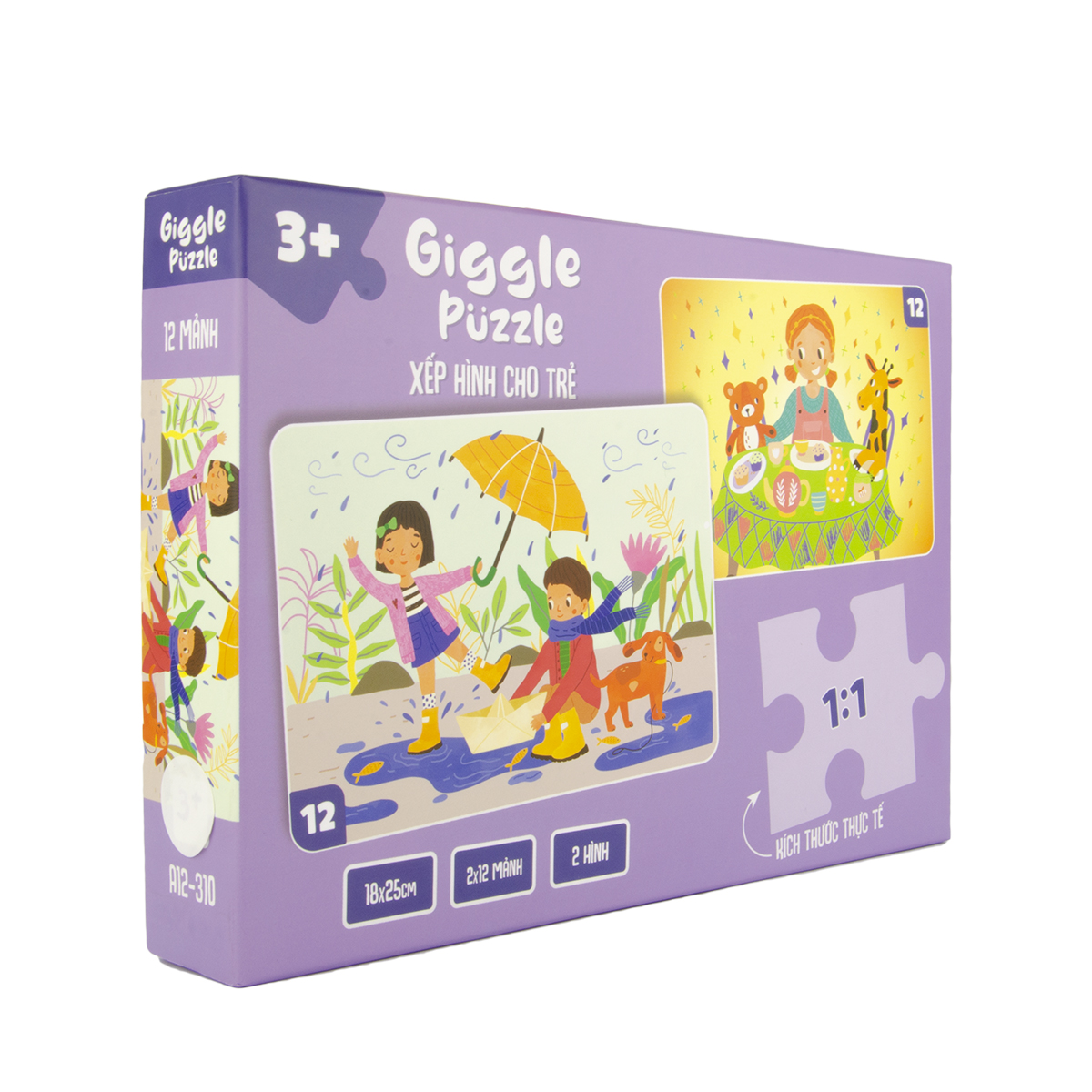 Đồ Chơi Xếp Hình Giggle Puzzle  , Đồ Chơi Tư Duy Cho bé 3 4 5 6 7 8+ Tuổi