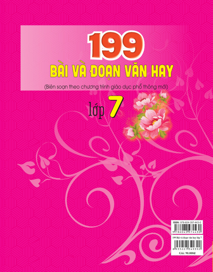 Sách - 199 Bài và Đoạn Văn Hay lớp 7 - Biên soạn theo chương trình GDPT mới - ndbooks