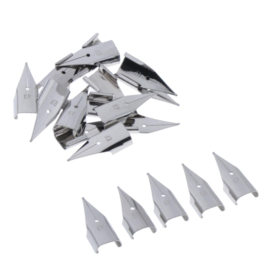 20 Miếng Thép Không Gỉ 0.38mm Bút Đầu Thay Thế Ngòi Nghệ Sĩ Bút Ngòi