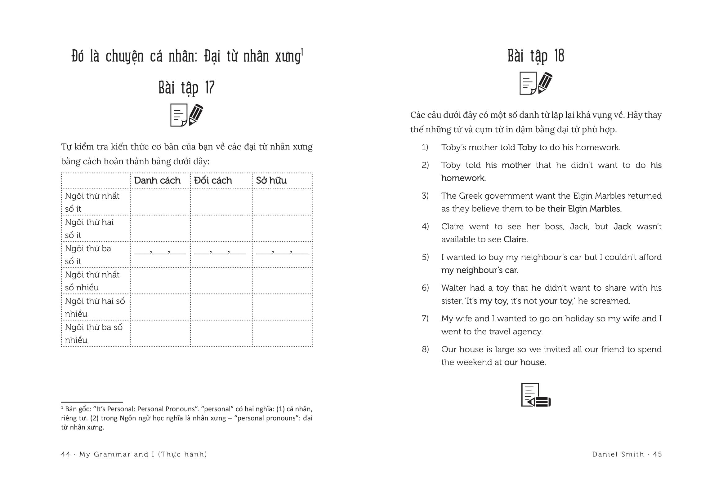 My Grammar And I - Thực Hành