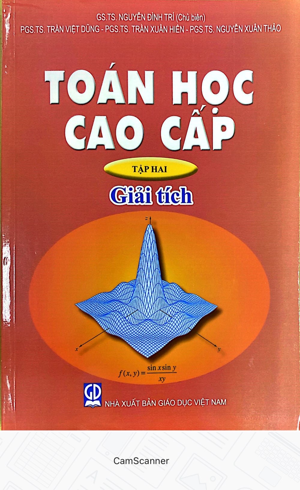 Toán Cao Cấp Tập 2- Giải Tích - Nguyễn ĐÌnh Trí ( Chủ Biên)