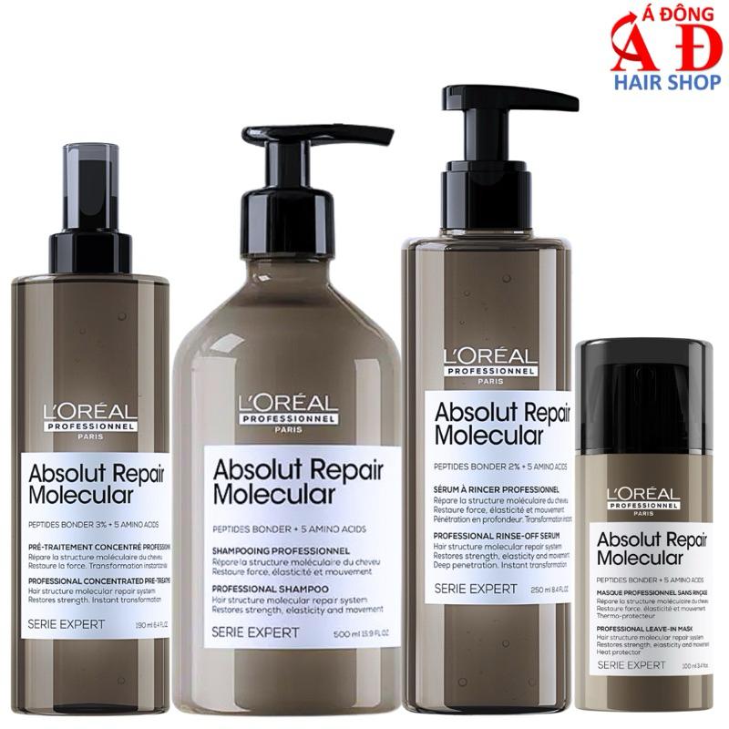 Serum xả tóc Rinse Off L'Oreal ARM Absolute Repair Molecular siêu phục hồi cấp phân tử Peptides 250ml