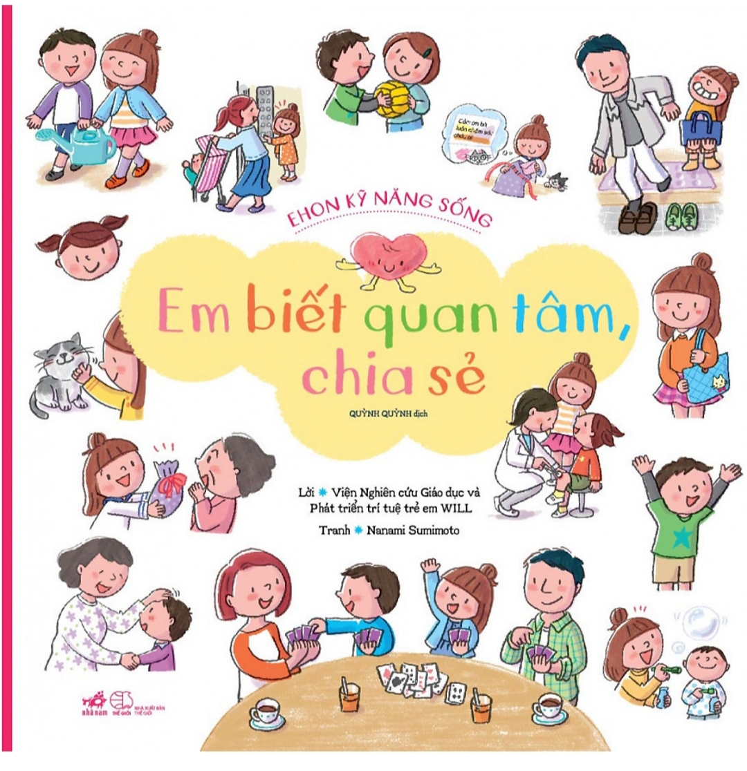 Combo Ehon Kỹ Năng Sống Cho Bé: Em Làm Việc Nhà (Tái Bản 2020) + Em Biết Quan Tâm, Chia Sẻ + Khéo Léo Dùng Đôi Tay + Poster An Toàn Cho Con Yêu / Bộ Sách Dạy Con Thông Minh và Khoa Học