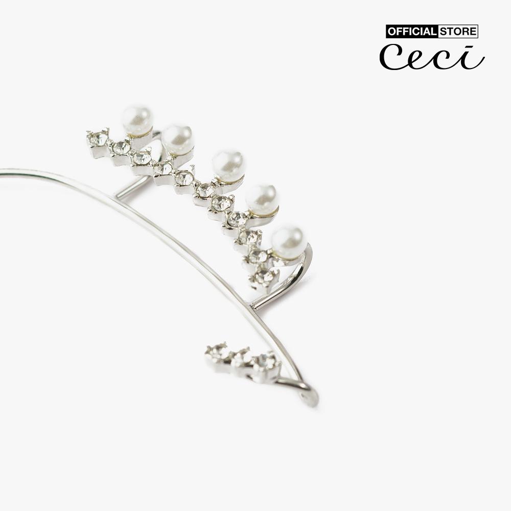 CECI - Khuyên tai nữ đeo vành tai đính đá độc đáo CC1-04000028