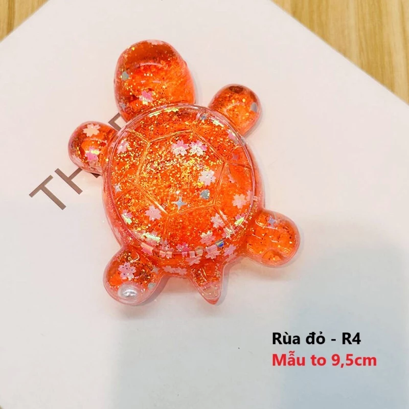 Rùa nước KHỔNG LỒ size 9,5cm mô hình túi mù 10 màu đồ chơi mô hình nhân vật DIY trang trí decor phát sáng B209