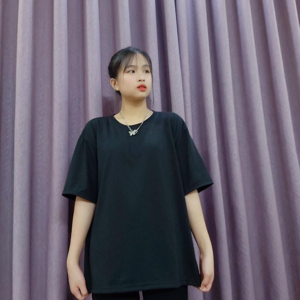 Áo phông trơn nam nữ - Áo thun nam nữ tay lỡ form rộng, phông nam nữ unisex chất 100% cotton co giãn 4 chiều cực mát