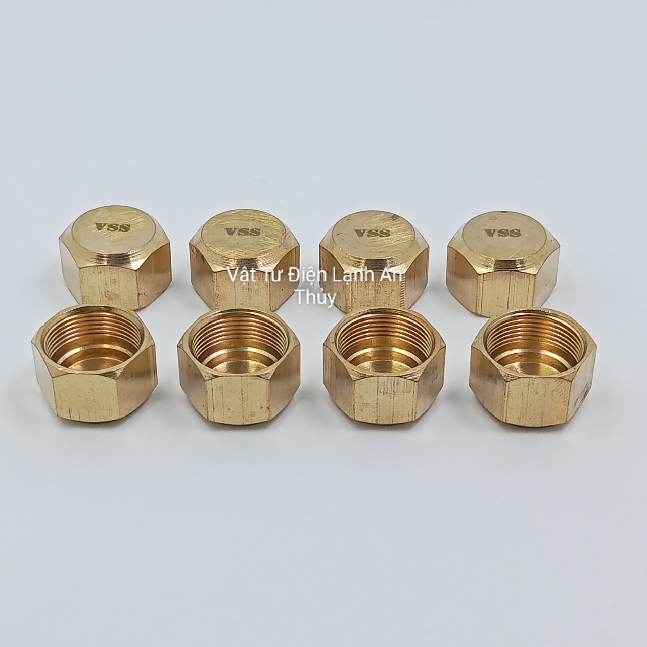 Nắp bích vss lớn - Nút bịt ống đồng zen 17 - Nắp bịt ống đồng - Nắp bịt ren trong, Nút bít ren trong, Bít thau ren trong