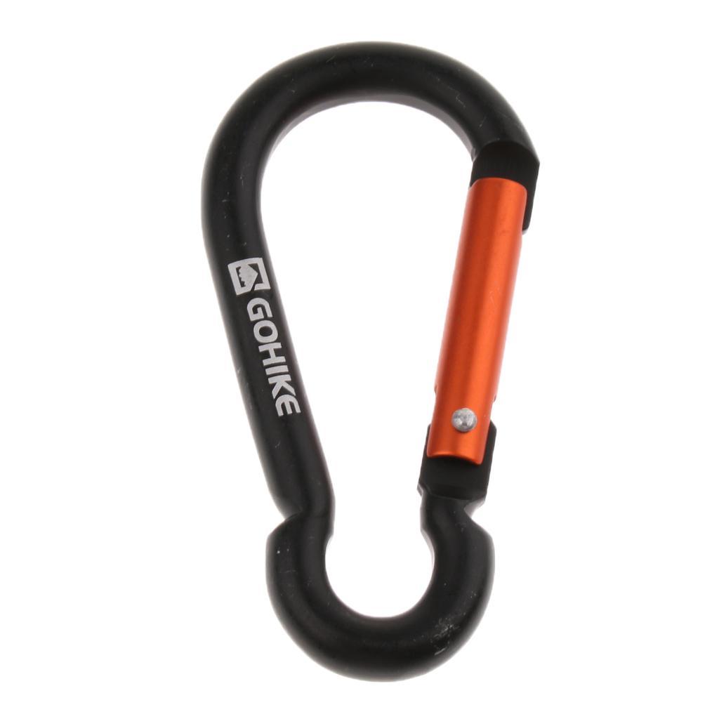 5Pcs Aluminum Alloy Carabiner Gourd Shape Spring Buckle Hook Clip Keychain Keyring