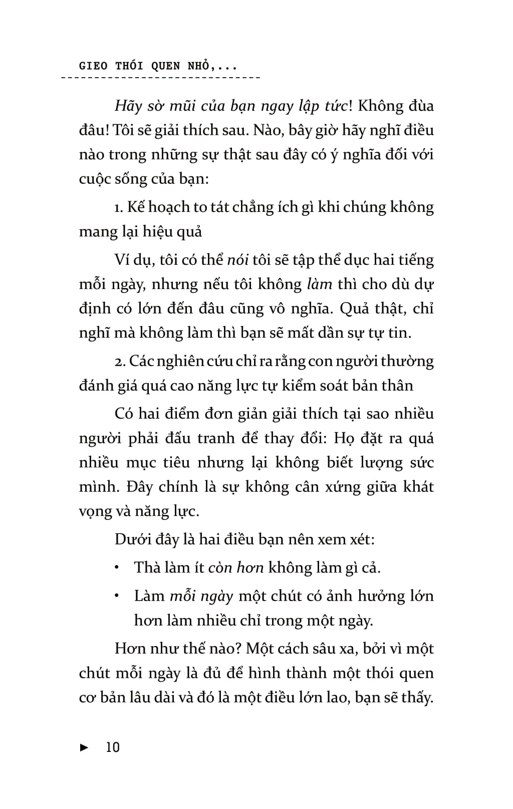 Sách Gieo Thói Quen Nhỏ, Gặt Thành Công Lớn