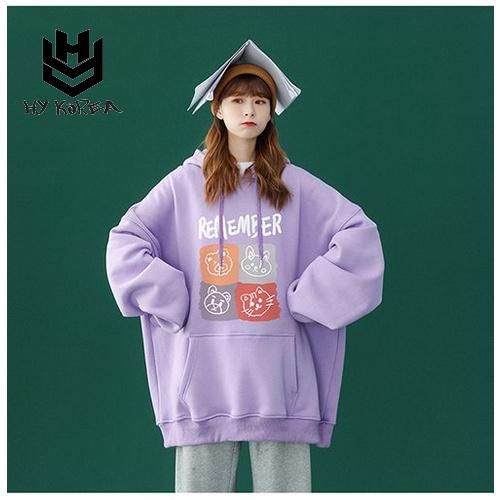Áo hoodie nam nữ Áo sweater nỉ nam nữ from rộng Unisex chất nỉ ngoại 2 lớp dày dặn Remember DC302