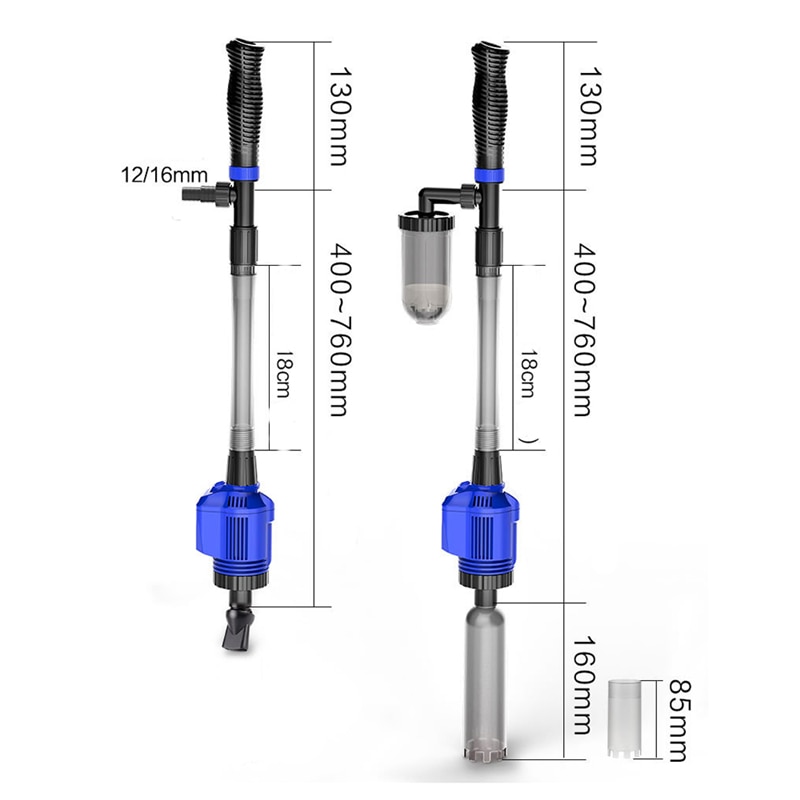Máy lọc nước hồ cá, lọc cát sạch Fish tank electric water 220v HXS-02