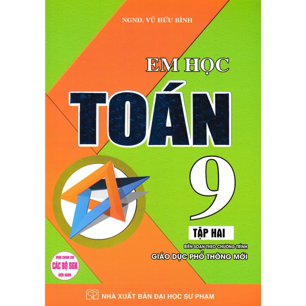 Sách - Combo Em Học Toán Lớp 9 Tập 1 + 2 (Dùng Chung Cho Các Bộ SGK Hiện Hành) (Bộ 2 Cuốn)HA