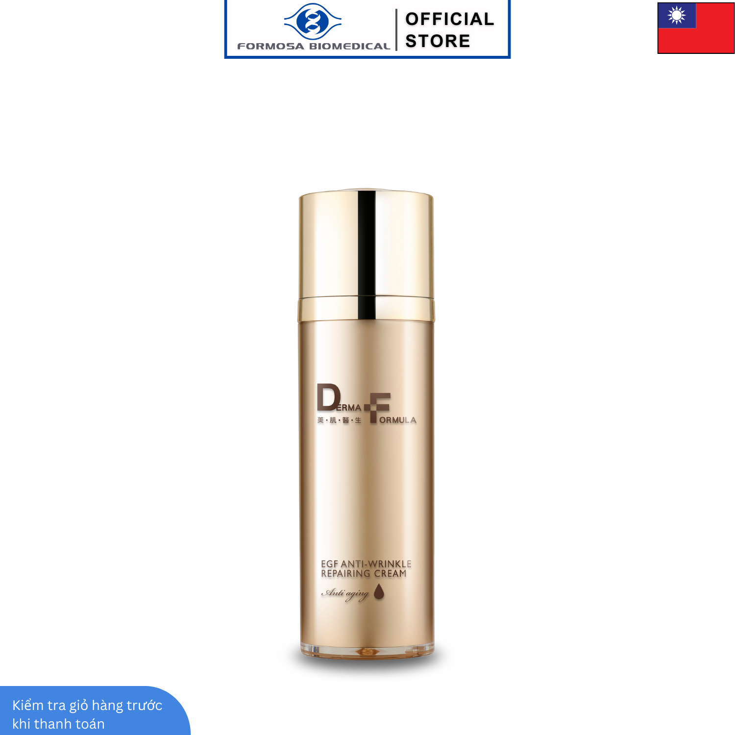 Kem Dưỡng Chống Lão Hóa Sửa Chữa Nếp Nhăn Derma Formula EGF Anti-Wrinkle Repairing Cream 30ml