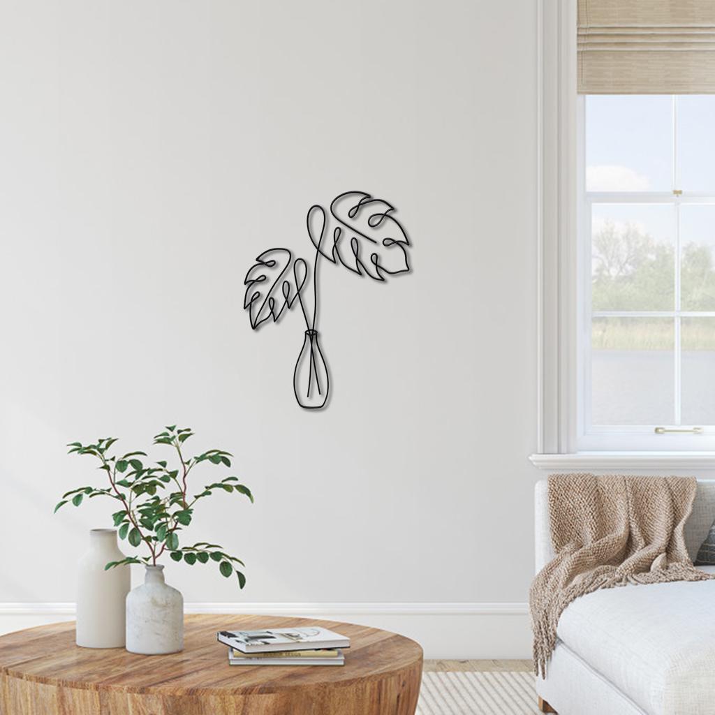 Metal Flower Wall Art Sculpture Decoration Indoor Wall Decor