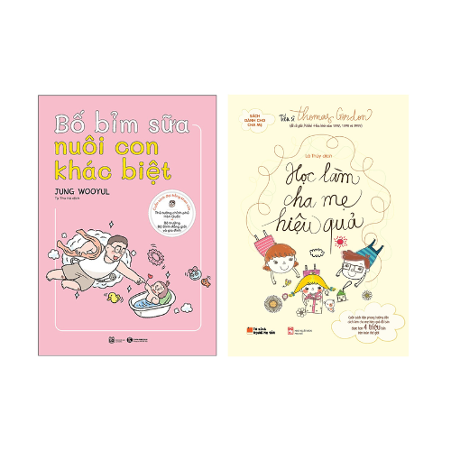 Combo 2 cuốn: Bố Bỉm Sữa Nuôi Con Khác Biệt + Học Làm Cha Mẹ Hiệu Quả