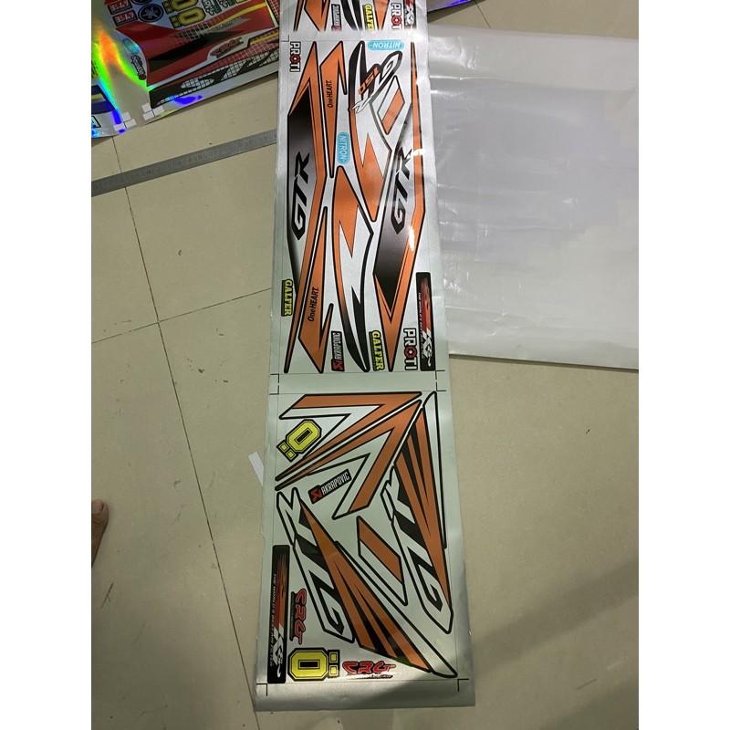 Tem rời dành cho Winner GTR cam đen chất liệu Candy cao cấp