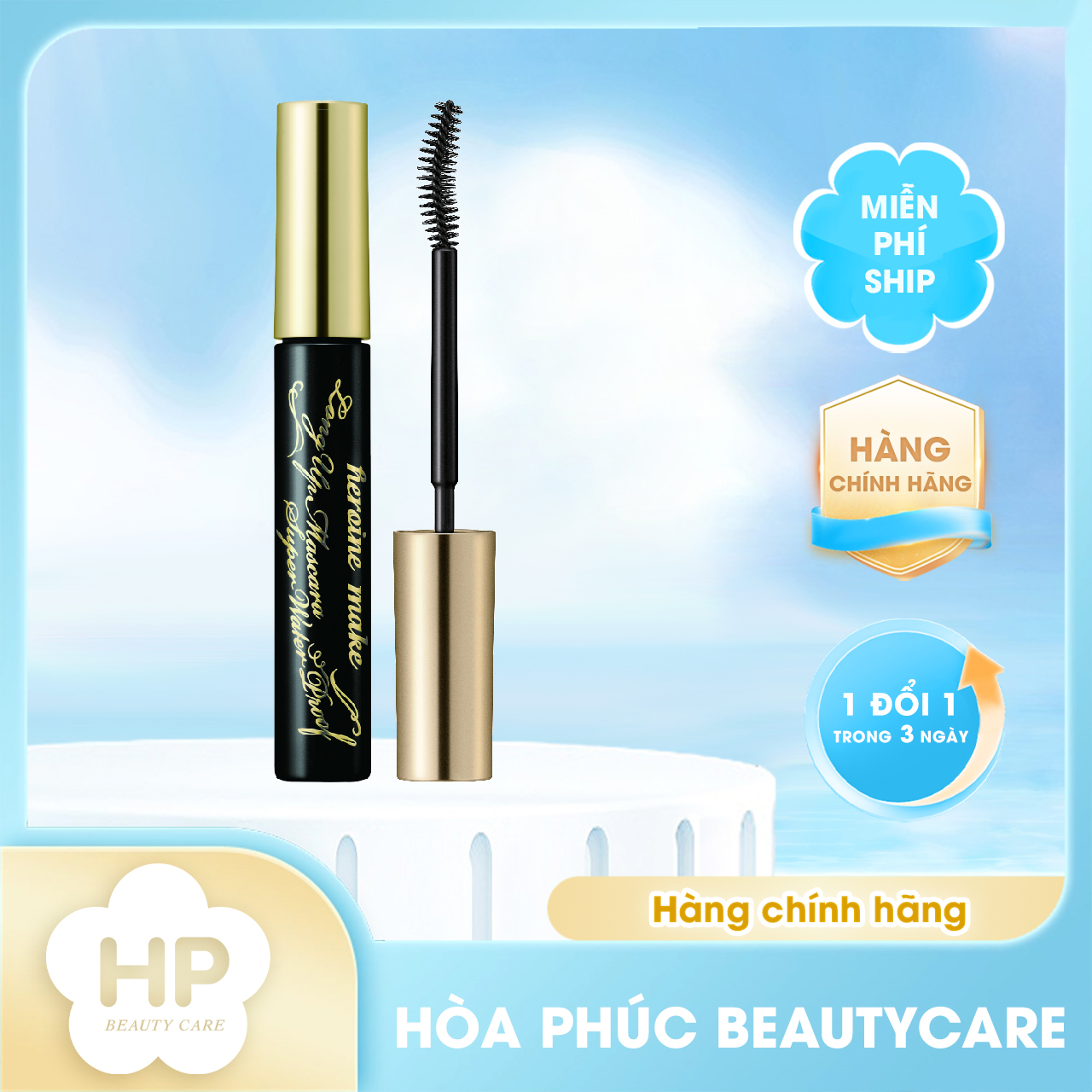 Mascara Vuốt Dài Và Cong Mi Không Lem Trôi Kissme Heroine Make 6G (Không Vỏ Hộp)