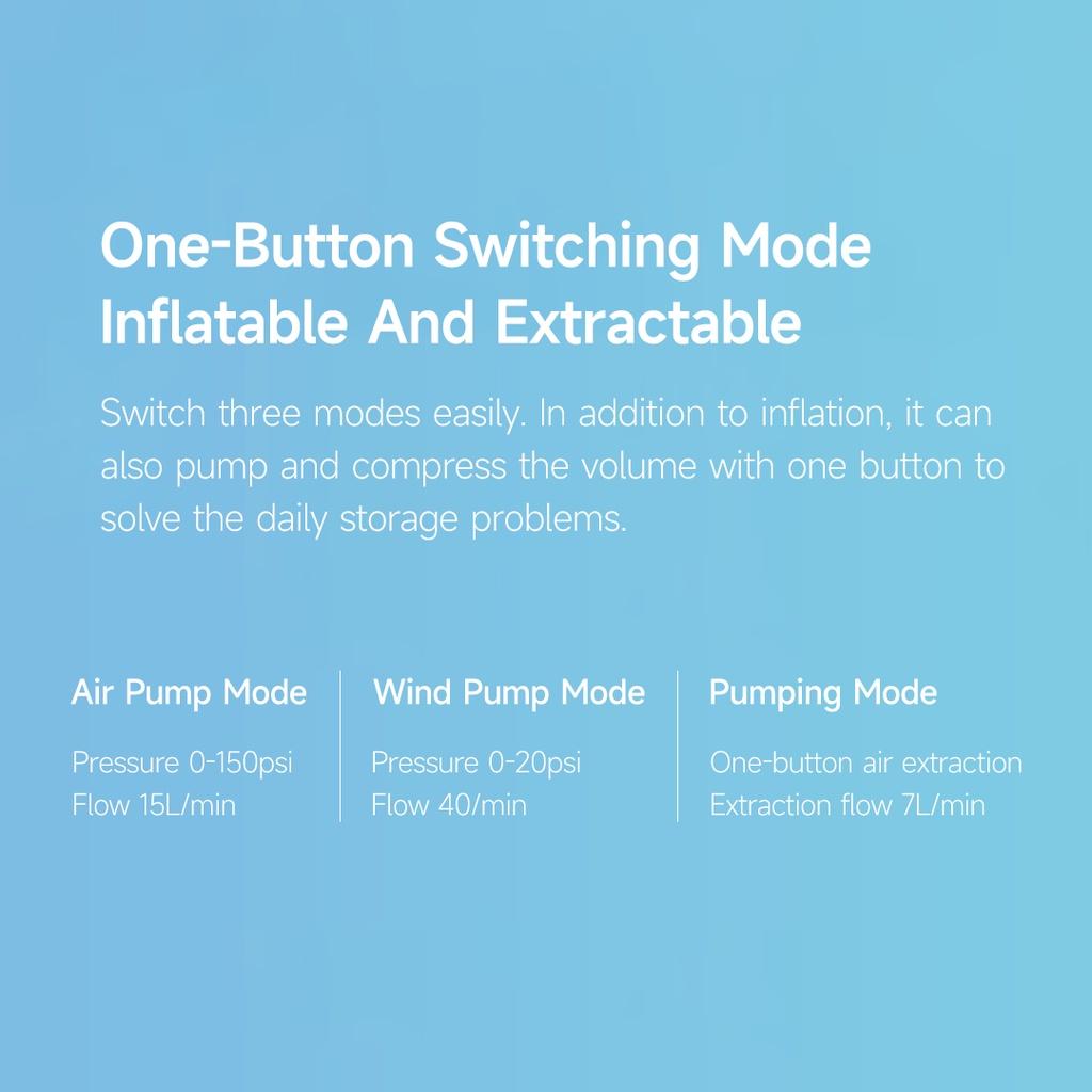Máy Bơm Hơi Xiaomi Youpin Hydsto Đa Năng Với Máy Bơm Hơi / Máy Bơm Khí Áp Suất Có Màn Hình Kỹ Thuật Số Hiển Thị Kỹ Thuật Số Cho Giường Bơm Hơi, Giường Ngủ