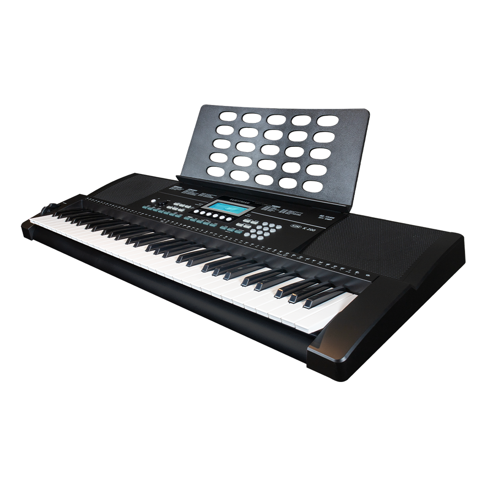 Đàn Organ điện tử/ Portable Keyboard - Kzm Kurtzman K200 - Perfect Starter keyboard - Màu đen - Hàng chính hãng