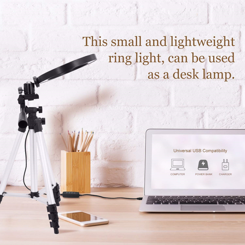 Led Light Ring For Selfie Lamp Ring Light Tripod With Lamp Photography Lighting For Youtube Holder Camera Phone Clip Studio