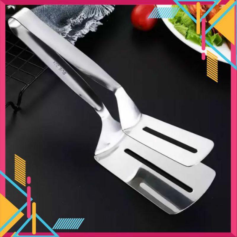 KẸP GẮP INOXMIỄN PHÍ VẬN CHUYỂNĐỒ GẮP THỨC ĂN NÓNG ĐỒ NƯỚNG BẰNG INOX CAO CẤP TIỆN LỢI