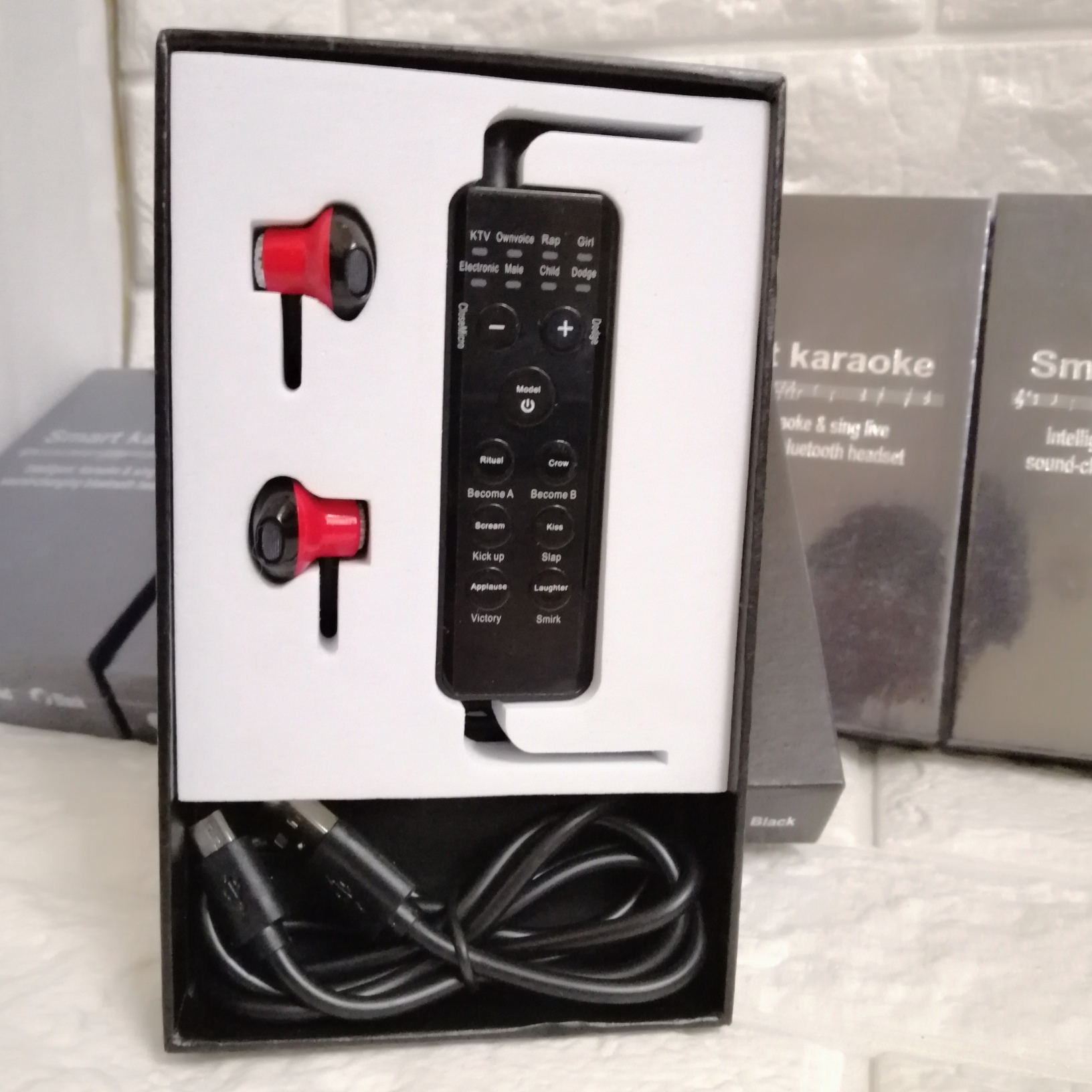 Tai nghe bluetooth MK4 tích hợp sound card hát live stream karaoke