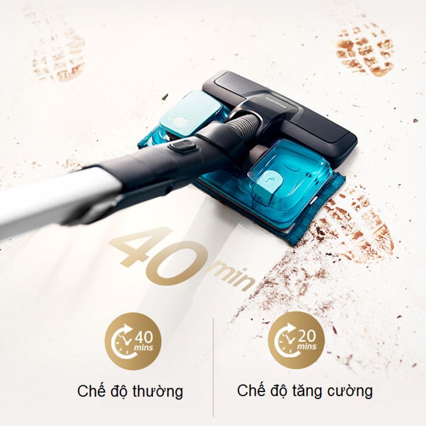 Máy hút bụi cầm tay không dây dạng cán 3 trong 1 SpeedPro Aqua thương hiệu Philips FC6729/82 - Hàng Chính Hãng