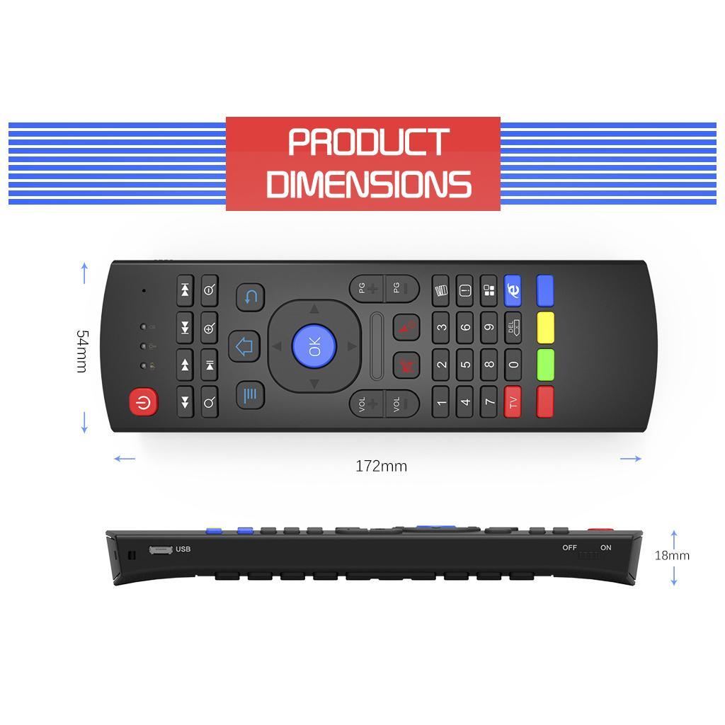 Wireless Remote Control Keyboard 2.4G RF For Android TVBox Mini PC