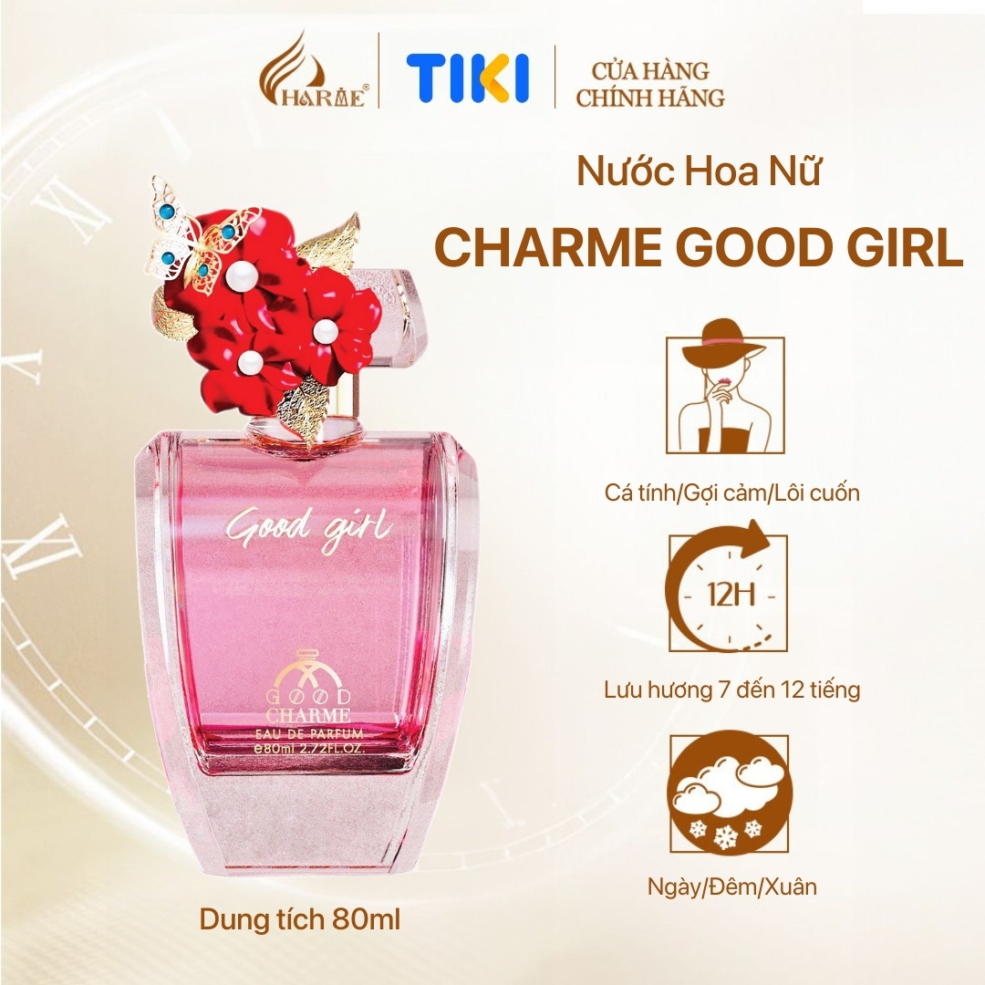 Nước Hoa Nữ Cao Cấp GOOD CHARME GOOD GIRL 80ml Lưu Hương Lâu Gợi Cảm, Lôi Cuốn_Nước Hoa Chính Hãng